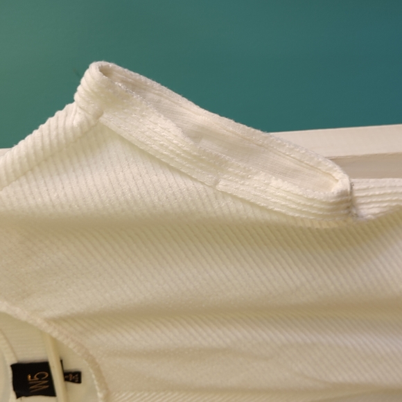 WD White Ribbed Shirt - Picture 2 of 7